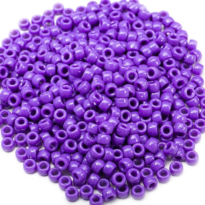 Gxueshan 1000 Pcs Acrylic Pony Beads 6x9mm Bulk - Image 4
