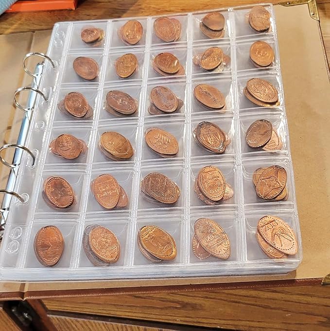 10 Sheets Coin Collection Pages, Coins Pocket Page - Image 7