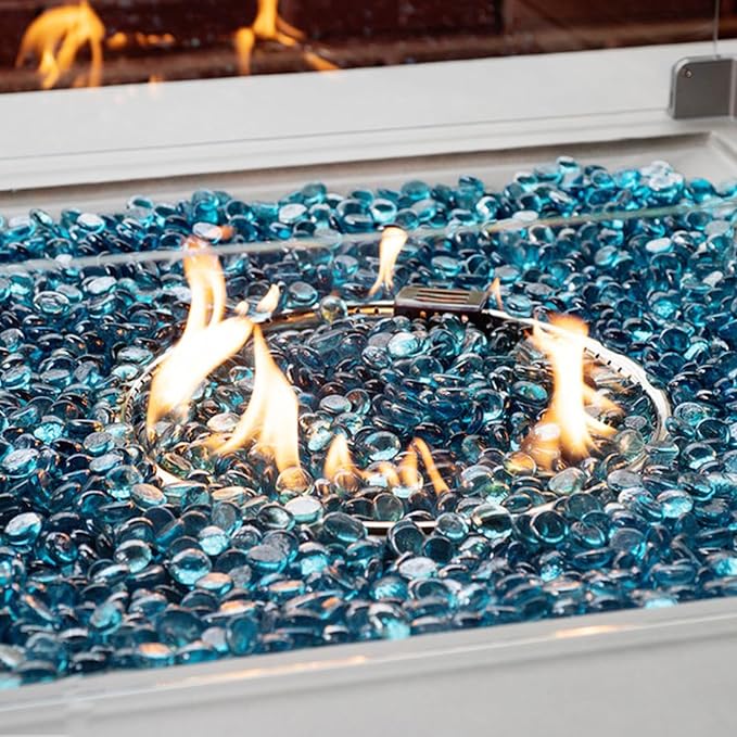 FANTIAN 10 Pounds Blue Glass Rocks - Image 4