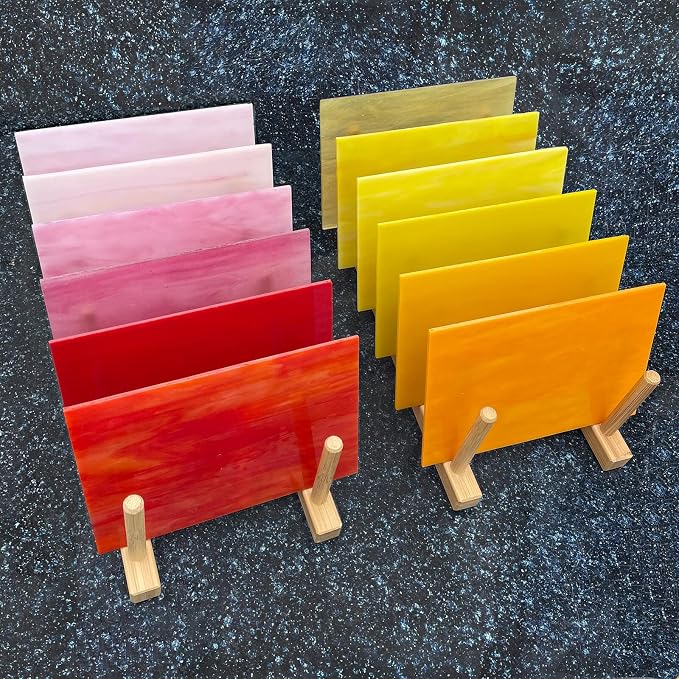 LITMIND 12 Sheets Stained Glass Variety Pack, 4 x 6 Inch Cathedral Art - Image 3