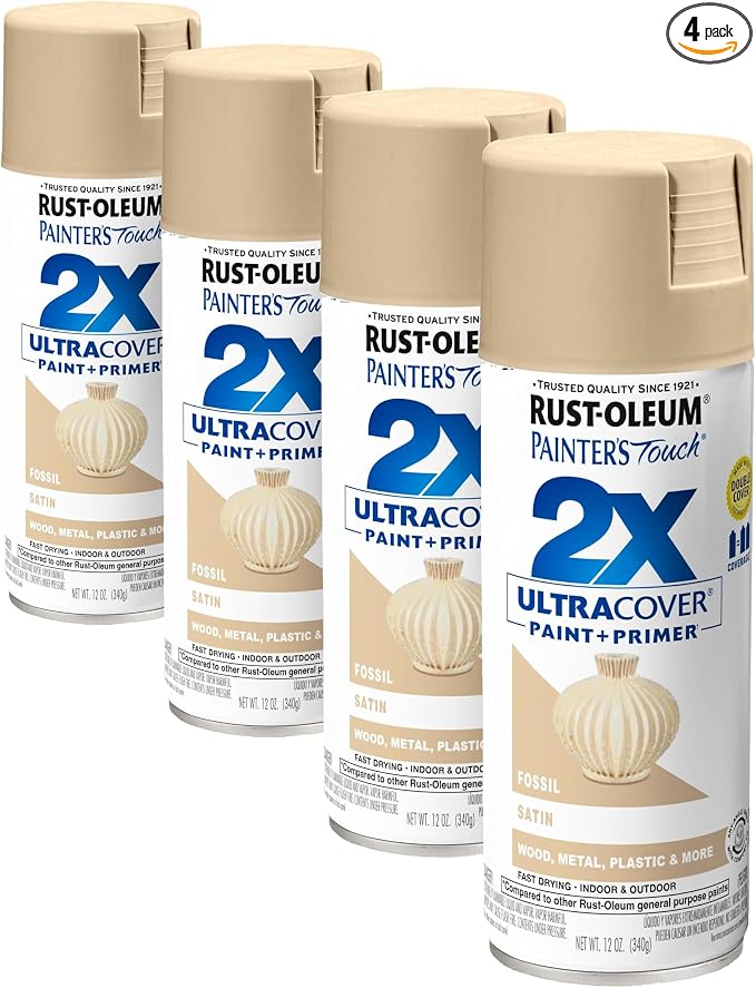 Rust-Oleum 334067 Painter's Touch 2X Ultra Cover Spray Paint, 12 oz, Satin by Rust-Oleum