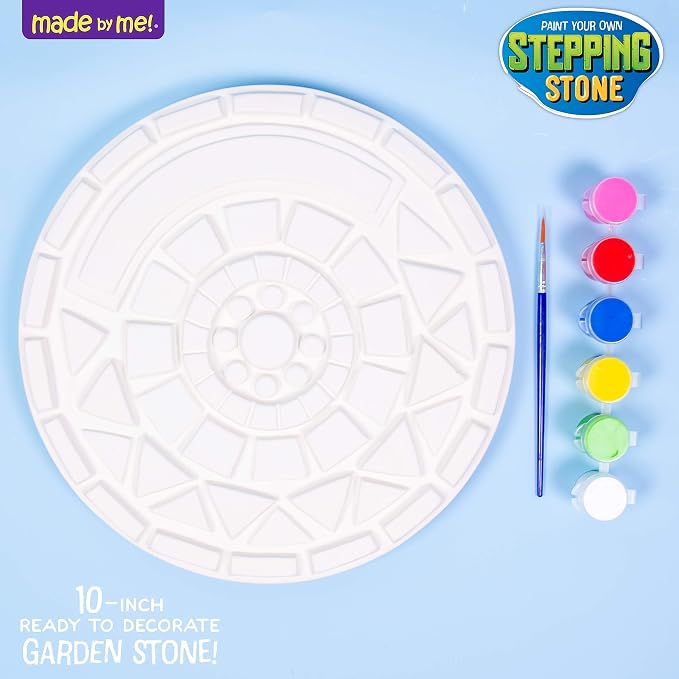 Made By Me Mosaic Stepping Stone, DIY Custom Name Garden Stone, Great Spring & - Image 2