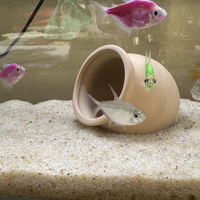 YISZM Aquarium Sand, 2lbs Beige Fish Tank Sand, Aquarium Gravel Substrate - Image 3
