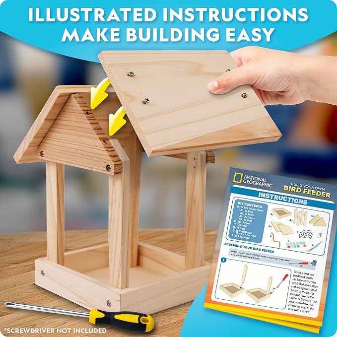 National Geographic Build Your Own Bird Feeder Craft Kit - Image 5