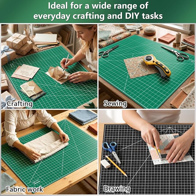 WORKLION Self Healing Cutting Mat: 24 x 36 inch Large Double Sided 5-Layer - Image 6