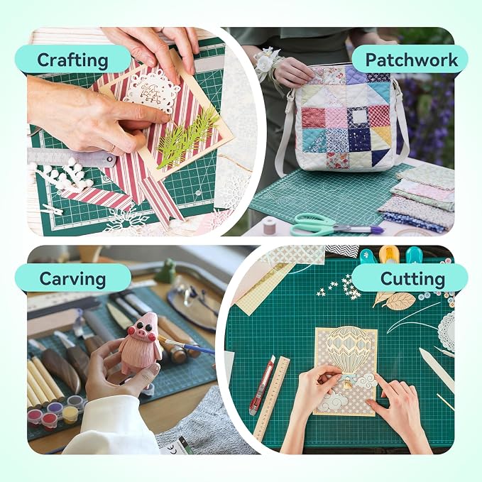 HTVRONT 5 Packs Self Healing Cutting Mat- 12" x 18” Double-Sided Cutting Mats - Image 3