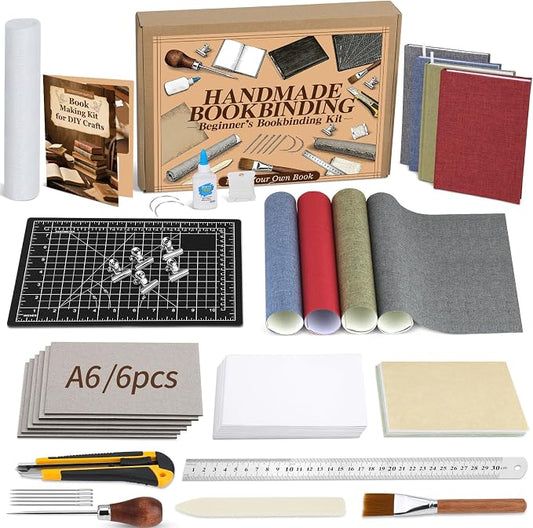 JUPEAN Book Binding Kits Book Binding Materials Bookbinding Kit | 6 Cardboard by Jupean