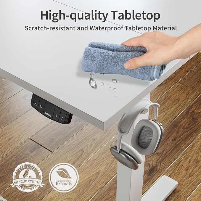 Agilestic Electric Standing Desk, 63 x 24 Inches Height Adjustable Desk - Image 5