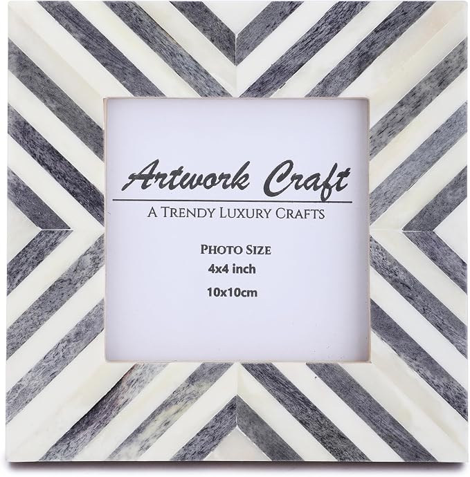 Picture Photo Frame Chevron Herringbone Art Inspired Vintage Table-Top/Wall by ArtworkCraft