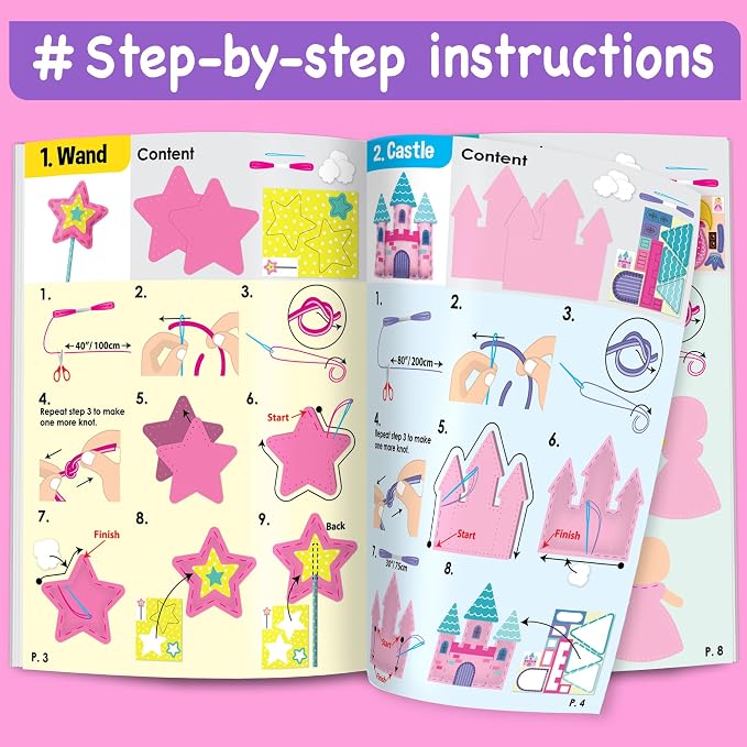EZCRA Fairy Sewing Kit for Kids Ages 4-8 - Image 7