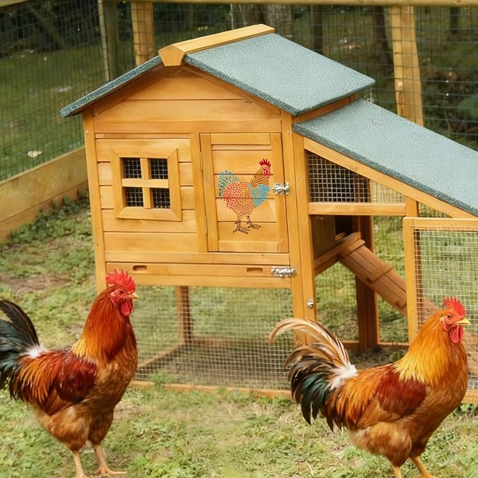ORIGACH 2 Pcs Large Layering Coloring Dominique Chicken Stencil - Image 4
