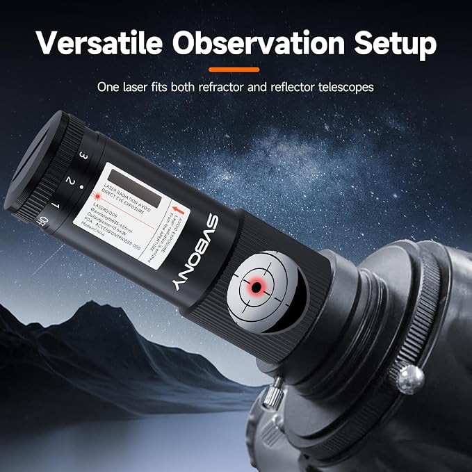 SVBONY SV121 Next-Generation Red Laser Collimator, 1.25 inch Adjustable - Image 7