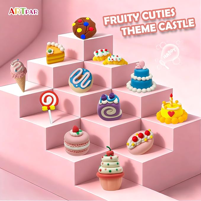 ARTPAR Air Dry Clay Kit, 12 Desserts Modeling Magic Clay - Image 8