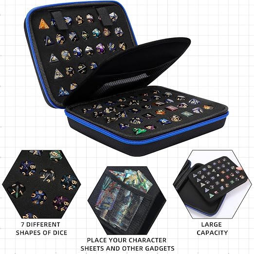 Aoriher 1 Pcs Dice Case with Removable Slotted Tray - Image 6