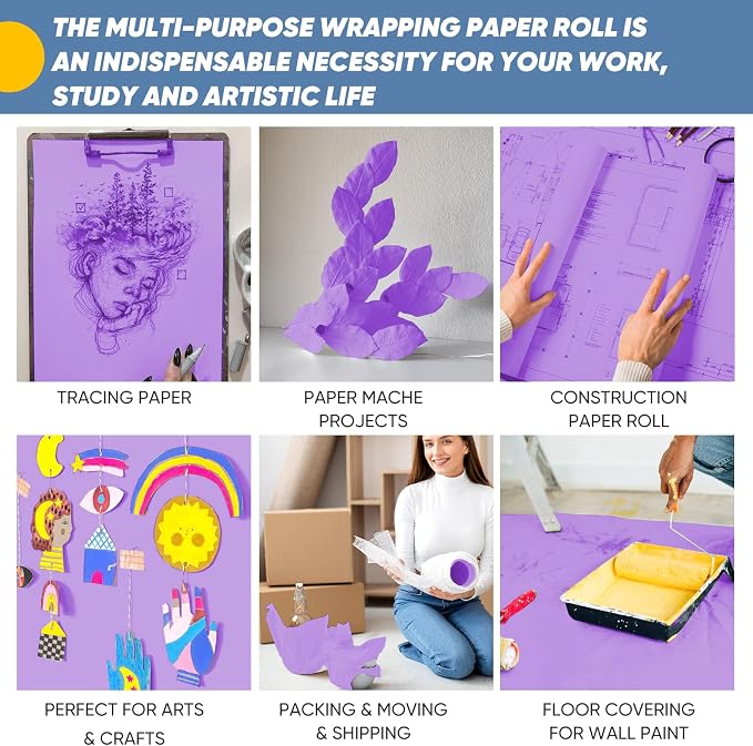 Purple Wrapping Paper, DIY Bouquet Flower Gift Wrap, Floral Supplies - Image 5