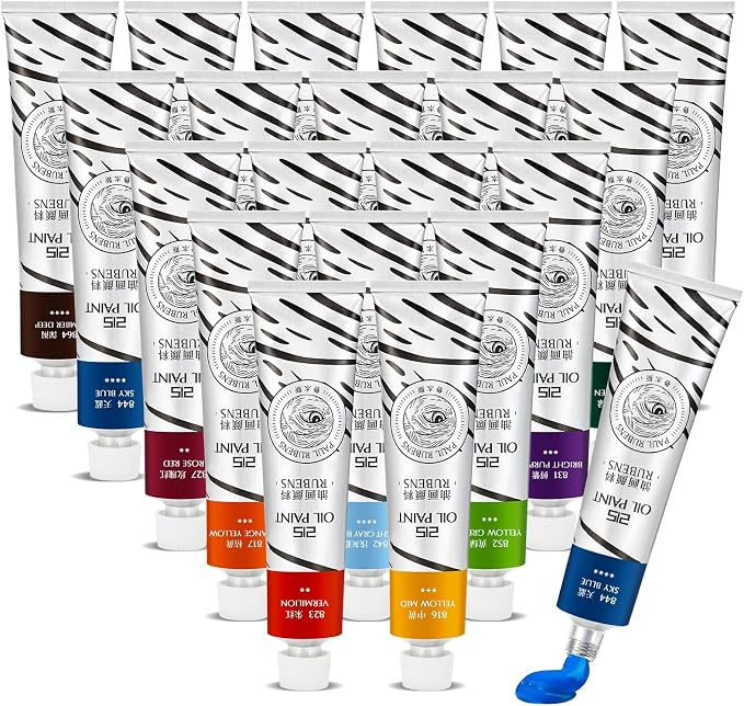 Paul Rubens Oil Paint, 20 Basic Colors*170 ml LargeTubes, Professional Oil by PaulRubens