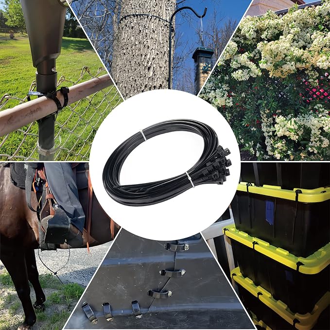 Zip Ties, Zip Ties Heavy Duty, Cable ties, Large Zipties Heavy Duty Black - Image 6