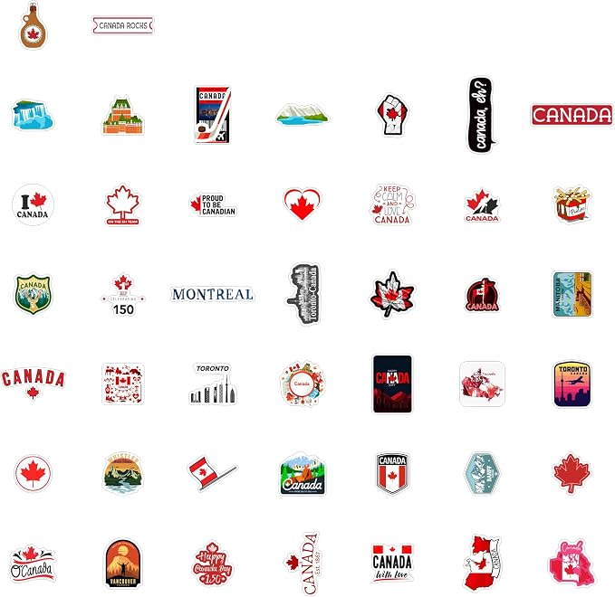 BulbaCraft Canada Stickers for Water Bottle and Laptop - Image 3