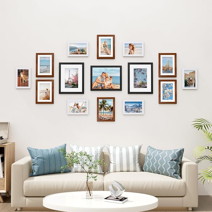Vittanly 15 Pack Picture Frames Collage Wall Decor, Gallery Frame Set - Image 2