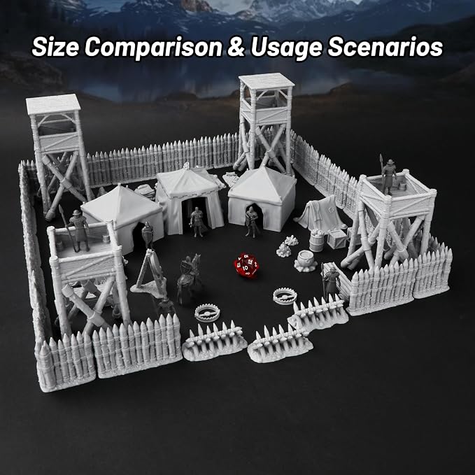 AUSPDICE AF676 Medieval Military Camp RPG Terrain Set - Image 2