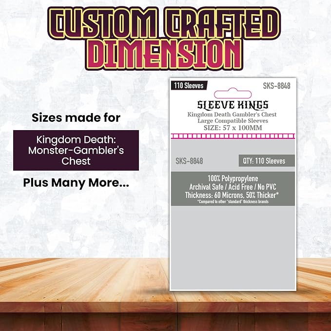 Sleeve Kings Standard Card Sleeves – 110 Count, Large Size, Compatible - Image 3