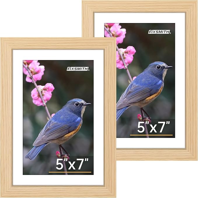 FIXSMITH 5x7 Picture Frame Set of 2, Photo Frame by FIXSMITH