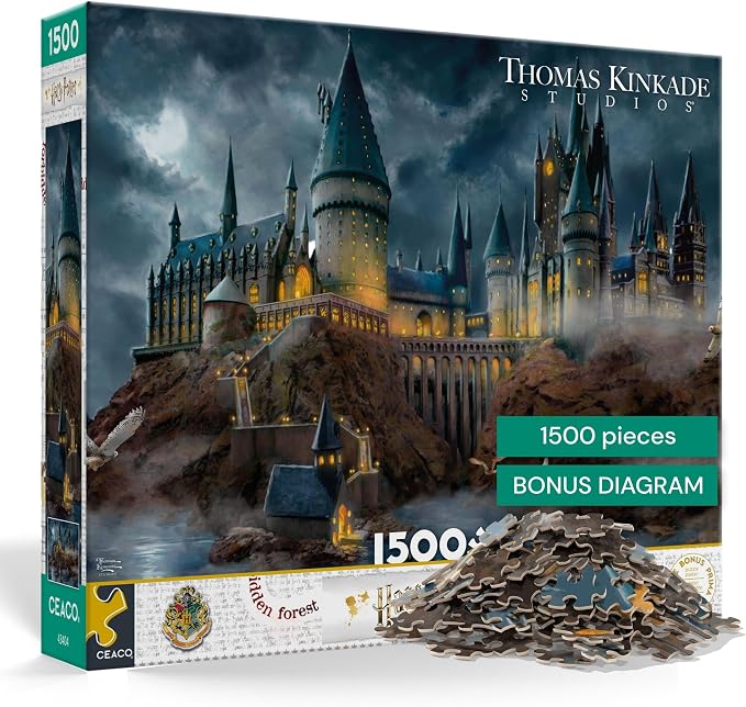 Ceaco - Thomas Kinkade - Harry Potter - Hogwart's Castle - 1500 Piece Jigsaw by CEACO