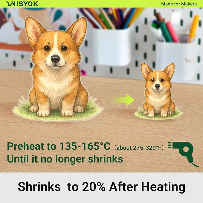 WISYOK 10pcs Shrinky Film, Shrink Paper Sheets - Image 5