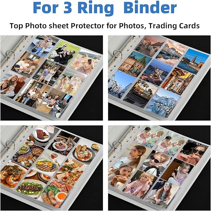 9 Pocket Card Sleeves, Holds 1800 Cards, Trading Card Binder Sleeves, 3 Ring 9 - Image 4