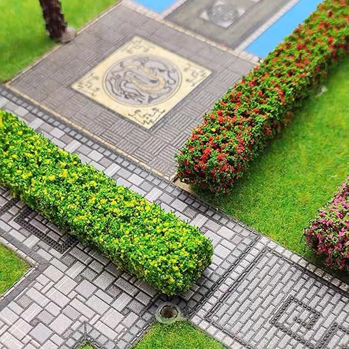 Woohome 7 Color Miniature Shrub Strips Static Grass Tuft Static Shrub - Image 4