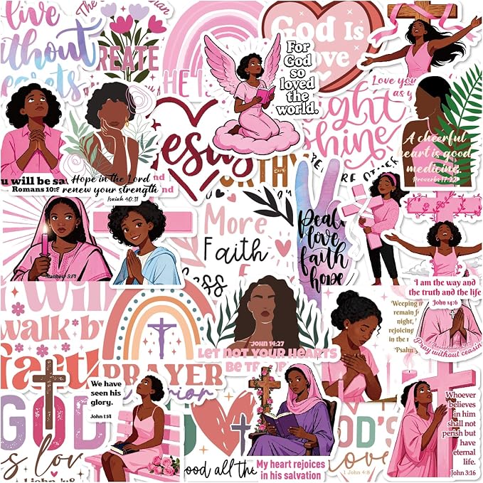 100 Pcs Christian Prayer Board Stickers, Jesus Sticker - Image 8