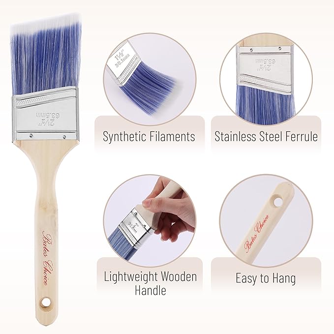 Bates- Paint Tray Set, Paint Roller Kit, Small Paint Roller, Foam Brush - Image 5