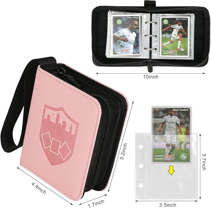 GERMUN Mini Card Binder 1 Pocket, 80 Pockets Trading Card Binder, Premium Small - Image 2