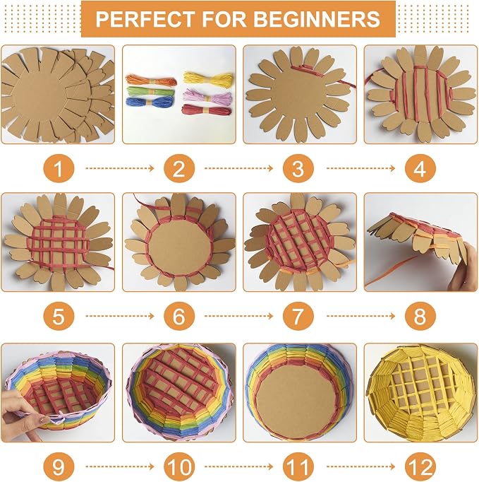 FREEBLOSS 12 Set Basket Weaving Kit Introductory Sewing - Image 5
