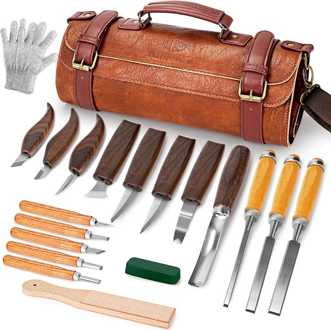 Wood Carving Kit, Whittling Kit by KKERNOWO