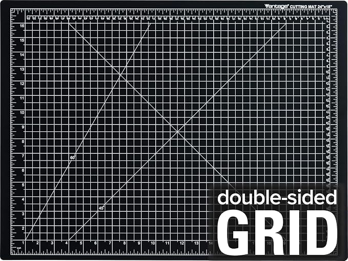 Dahle Vantage 10792 Double-Sided Premium Self-Healing Cutting Mat, 1/2" Grid - Image 2