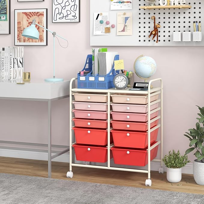 BECOMFORT 12-Drawer Rolling Cart - Image 2
