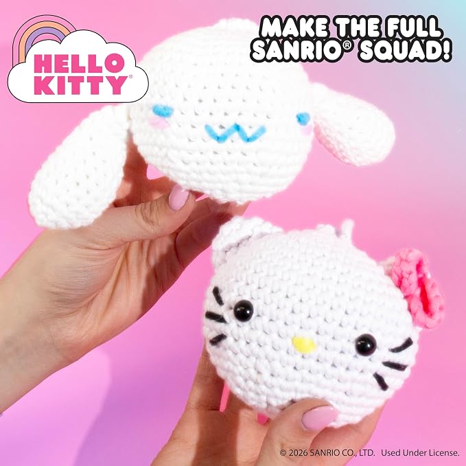 Hello Kitty® and Friends Crochet Kit – Hello Kitty® Bag Charm, Sanrio Crochet - Image 8