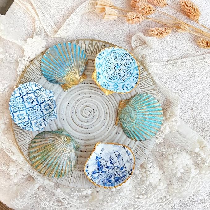 SEAJIAYI 10 PCS Large Scallop Shells 4-5 inch Natural White Scallop Shells from - Image 6