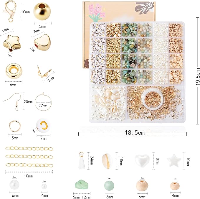 Xylise Jewelry Making Supplies Kit Natural Stone Beads - Image 3