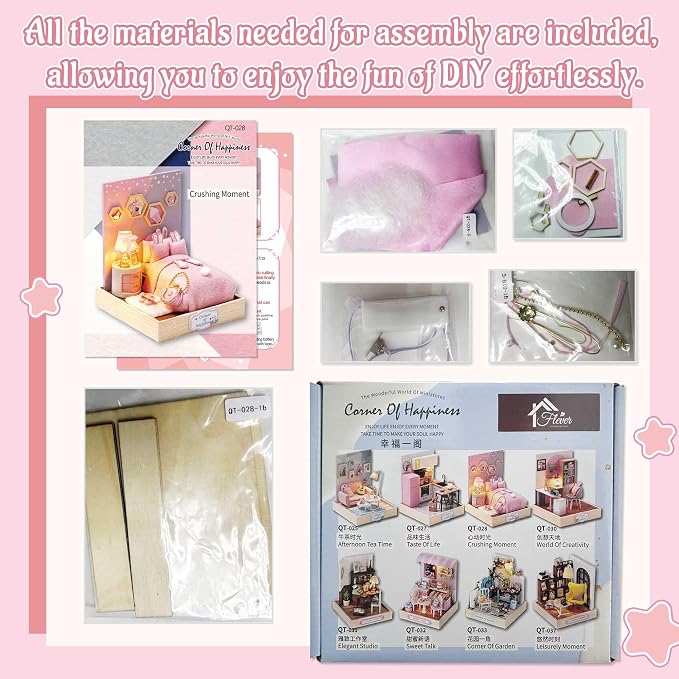 Flever Dollhouse Miniature DIY House Kit Creative Room - Image 3