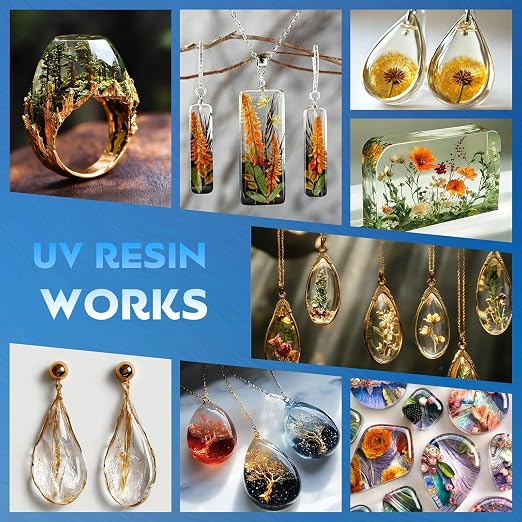 Akisey UV Resin 100g, Crystal Clear UV Resin Glue - Image 5