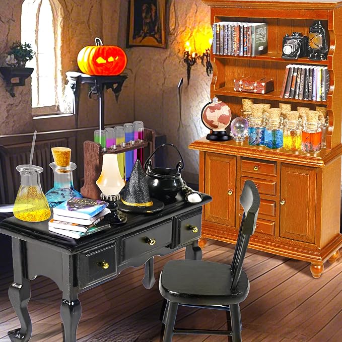Rileryan 54 Pcs 1:12 Scale Magic Witchy House Kit Halloween Miniatures - Image 5