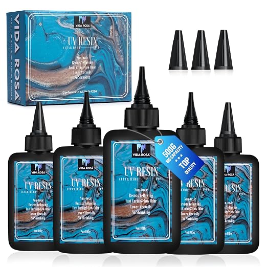 VIDA ROSA 500G UV Resin Upgraded Kit, Featuring High Gloss, High Hardness by VidaRosa