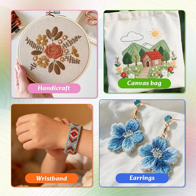 LOVIMAG Embroidery Thread Floss, 180p Colors, Sewing Kit | Friendship Bracelet - Image 6