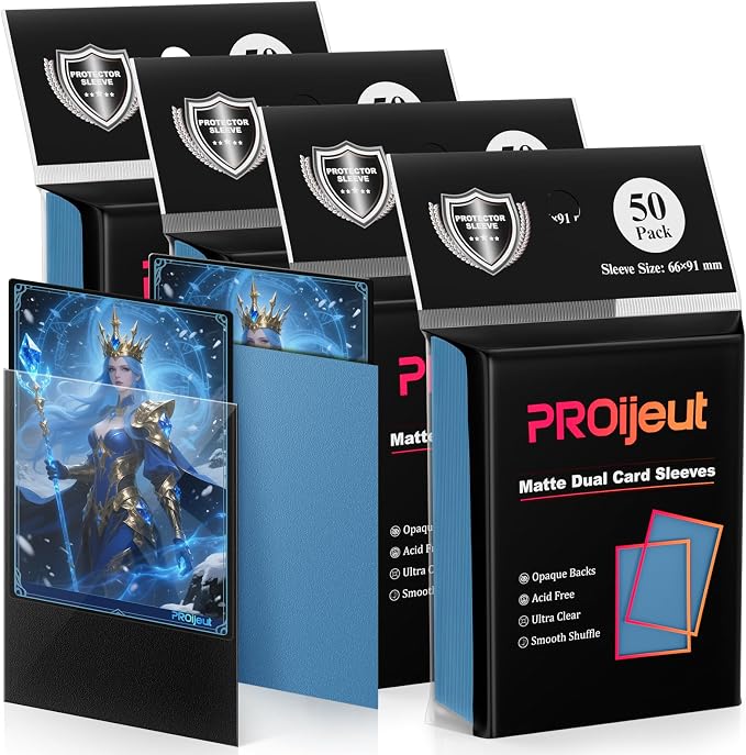 200 Pack Card Sleeves, Matte Dual Trading Card Sleeves - Image 8