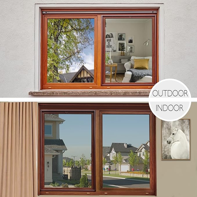 HIDBEA One Way Privacy Window Film, Daytime Mirror Reflective Heat Control UV - Image 7