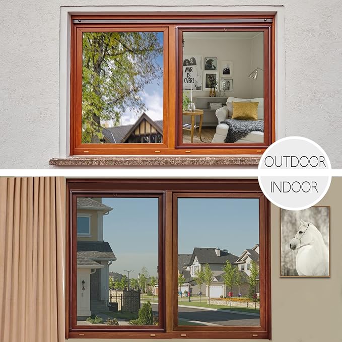 HIDBEA Window Film Daytime Privacy, Heat Control UV Blocking Reflective One Way - Image 7