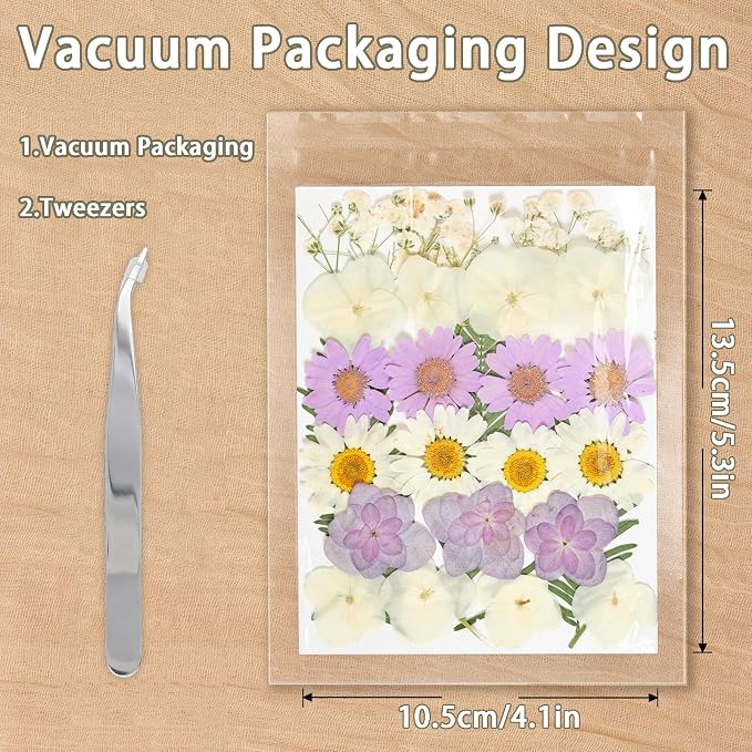 Dried Pressed Flowers Real Pressed Flowers Natural Dry Leaves Bulk Mixed - Image 3