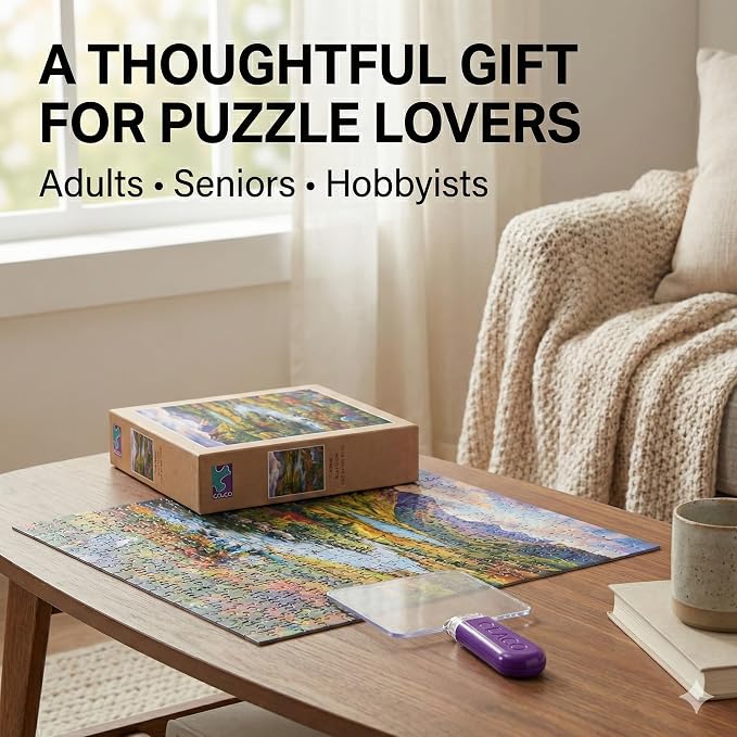 Ceaco Puzzle Scoop with LED Light & 3X Magnifier – Jigsaw Puzzle Accessory - Image 6